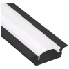 PERFIL 24X7 AR1 EMBUTIR 2M ALUMÍNIO PRETO - Imagem 2