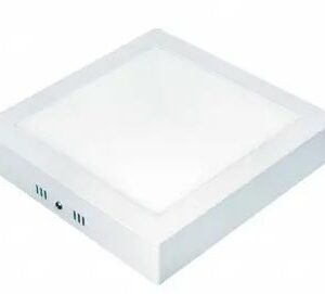 PLAFON LED 12W SOBREPOR QUADRADO BRANCO QUENTE VOU
