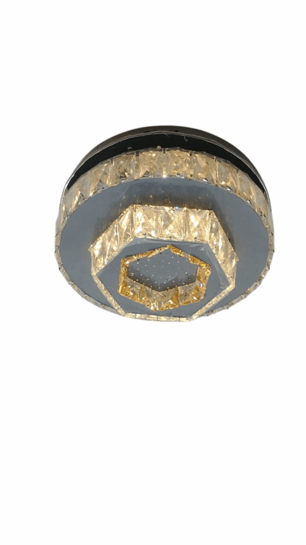 PLAFON LED SOBREPOR CRISTAL REDONDO