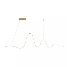 PENDENTE DUNE DOURADO 157*45 CM 34 W 3000K