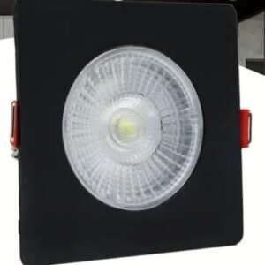 SPOT LED 5W QUADRADO BRANCO QUENTE PRETO CTB
