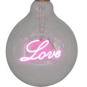 LAMPADA LED FILAMENTO G125 ROSA LOVE