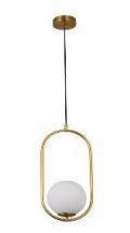 PENDENTE GLOBO RING 1XE27 DOURADO