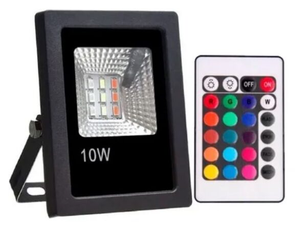 REFLETOR LED 10W SMD RGB ATOP