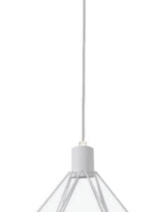 PENDENTE ARAMADO DIAMANTE PEQUENO BRANCO