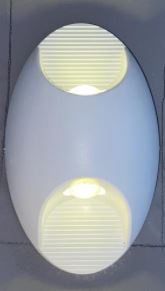 ARANDELA LED OVAL 2 LENTES BRANCO