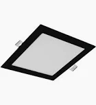 PAINEL LED 18W PRETO EMBUTIR QUADRADO BRANCO FRIO