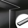 PERFIL 24X7 AR1 EMBUTIR 2M ALUMÍNIO PRETO