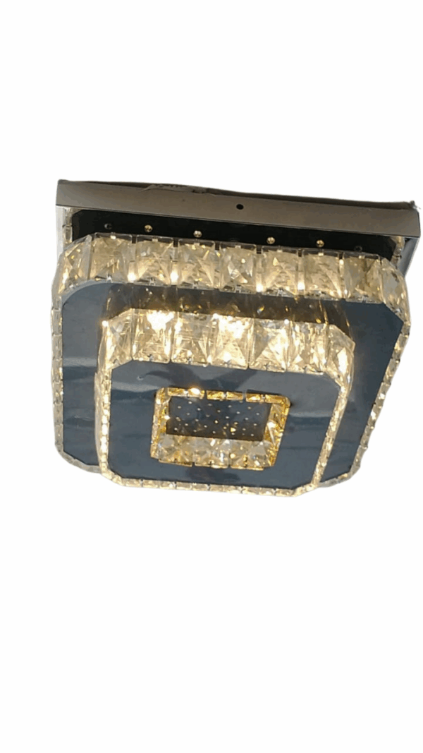 PLAFON LED SOBREPOR CRISTAL QUADRADO