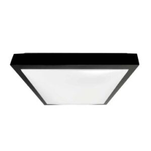 PLAFON ALPHA PRETO 38CM 30 WATTS MULTICOR