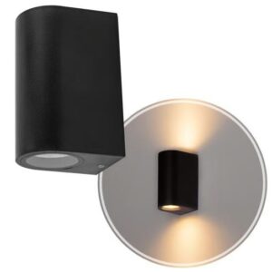 ARANDELA CILINDRO PRETA 2XMR16 RGLED