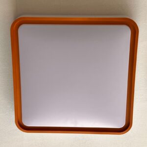 LUMINARIA SOBREPOR LED 36W*2 QUADRADA SO-8762B WH+GD - 20794