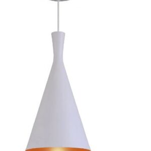 PENDENTE TOKIO CONE BRANCO/COBRE 1xE27