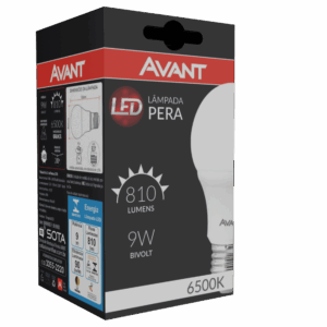 LAMPADA LED BULBO 9W BRANCO FRIO AVANT
