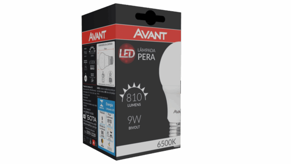LAMPADA LED BULBO 9W BRANCO FRIO AVANT