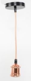 PENDENTE UNO METAL ROSE GOLD BP-A1-E27
