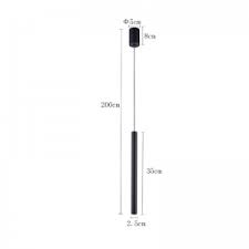 PENDENTE LED DUNN 35CM 3W 3000K PRETO NORDECOR