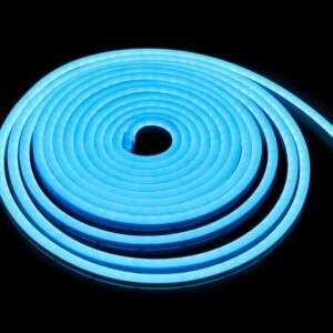 FITA LED 12V NEON AZUL CIANO 5M CTB
