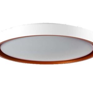 LUMINARIA SOBREPOR LED 24W*2 REDONDA SO-8762A WH+GD - 20790