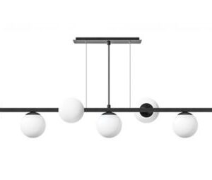 PENDENTE MANHATTAN 07 GLOBOS PRETO MICRO 7xG9