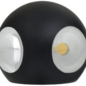 ARANDELA LED GLOBO 4 FACHOS PRETO