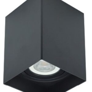 SPOT SOBREPOR QUADRADO PRETO PAR20 NORDECOR