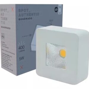 SPOT LED SOBREPOR 5W QUADRADO BRANCO NEUTRO AVANT
