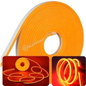 FITA LED 12V NEON LARANJA 5M CTB