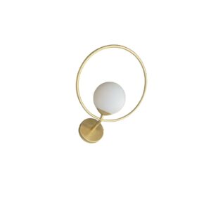 ARANDELA SATURNO GLOBO 1XG9 DOURADO