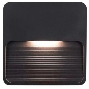 BALIZADOR LED VIRGO 3W PRETO 4X4 IP65 BRANCO QUENTE ASTRALED