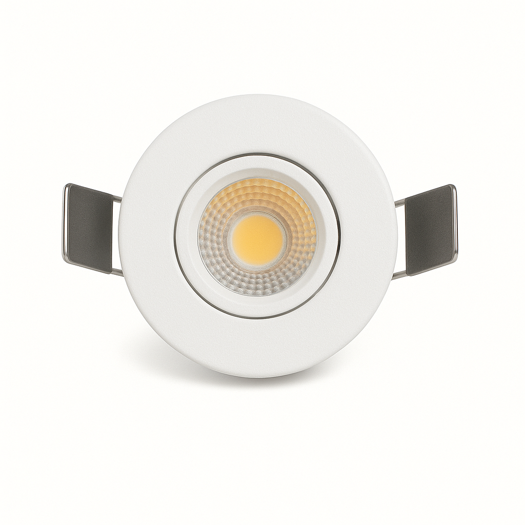 SPOT LED MINI 3W REDONDO BRANCO QUENTE CTB