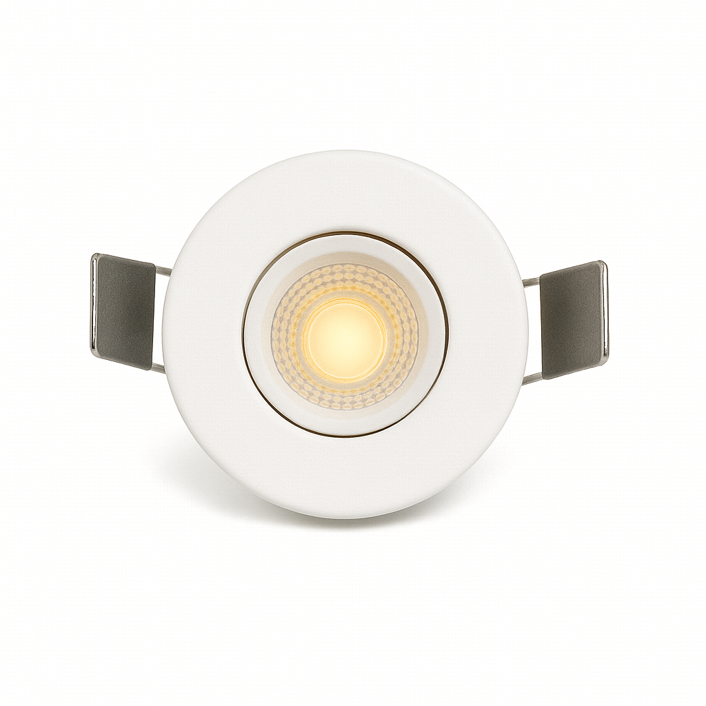 SPOT LED MINI 1,5W REDONDO BRANCO QUENTE