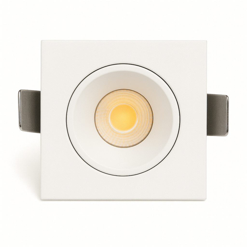 SPOT LED DEEP 5W QUADRADO BRANCO QUENTE CTB