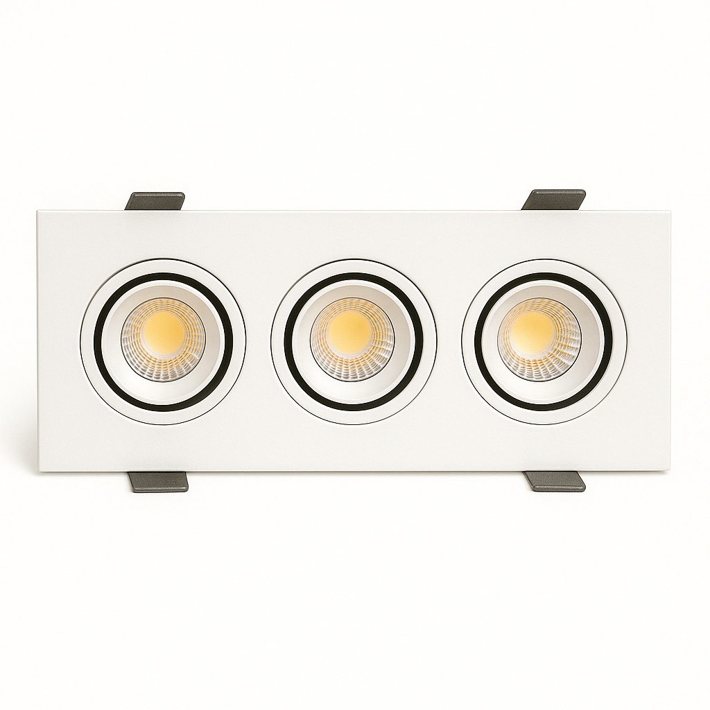 SPOT LED DEEP 15W TRIPLO BRANCO QUENTE CTB