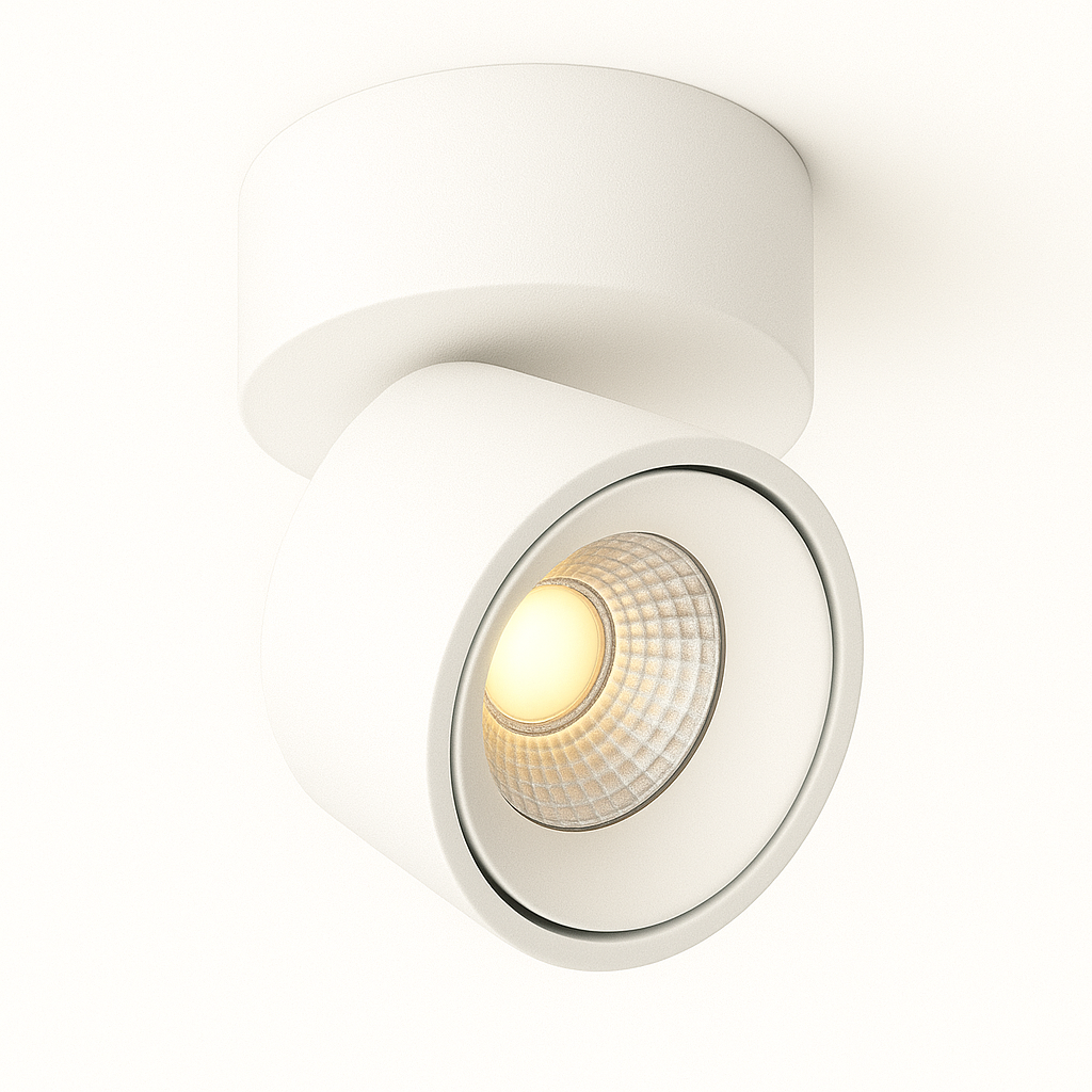 SPOT LED 5W SOBREPOR COM CANOPLA BRANCO 3000k RGLED