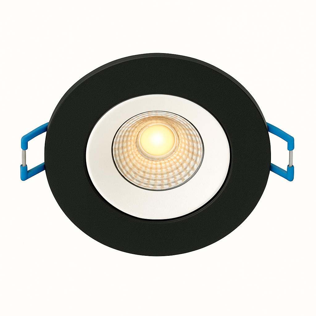 SPOT LED 5W REDONDO BRANCO NEUTRO PRETO