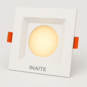 SPOT LED 5W QUADRADO BRANCO QUENTE INAITE