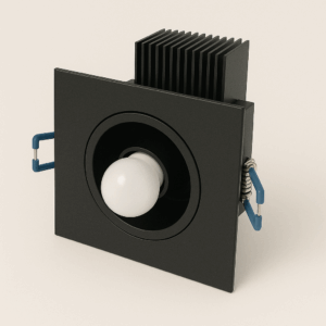 SPOT ALUMINIO ALETADO 1XE27 PRETO