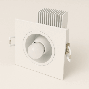 SPOT ALUMINIO ALETADO 1XE27 BRANCO