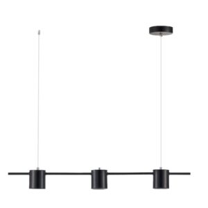 PENDENTE LED ATRIA 3XMR16 PRETO