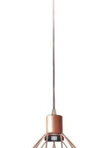 PENDENTE ARAMADO DIAMANTE PEQUENO ROSÉ