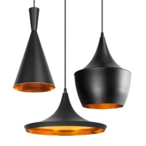 PENDENTE TOKIO TRIO PRETO MICRO/COBRE SOLIDO 3XE27