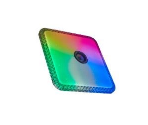 LUMINARIA SOBREPOR LED 36W*2 QUADRADA SO-8207B MUSICAL - 20801