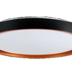 LUMINARIA SOBREPOR LED 24W*2 REDONDA SO-8762A BK+GD - 20792