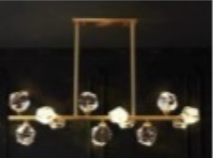 PENDENTE CRISTAL RETANGULAR TPD-44-GOLD-SS AATOP