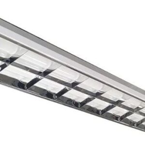 LUMINARIA ALETADA SOBREPOR  2XT8 60CM