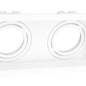 EMBUTIDO AR111 DUPLO RECUADO BRANCO MOON