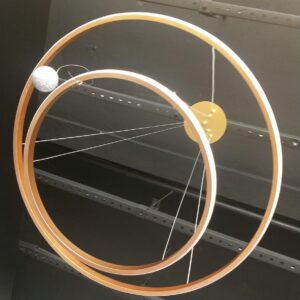 PENDENTE LED TIAKI 48W DOURADO 2 AROS