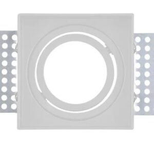 EMBUTIDO MR11 QUADRADO RECUADO NO FRAME BRANCO ASTRALED