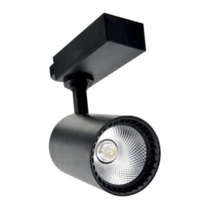 SPOT LED TRILHO 30W PRETO 3000K CTB